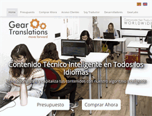 Tablet Screenshot of geartranslations.com